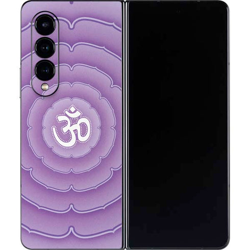 Sanskrit Purple Galaxy Z Fold4 5G Skin
