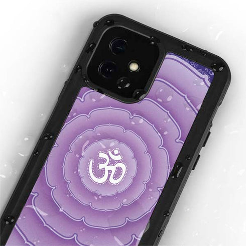 Sanskrit Purple iPhone 12 Mini Waterproof Case