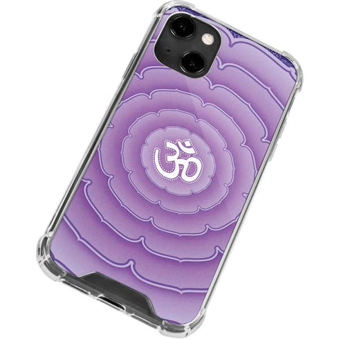 Sanskrit Purple iPhone 14 Clear Case