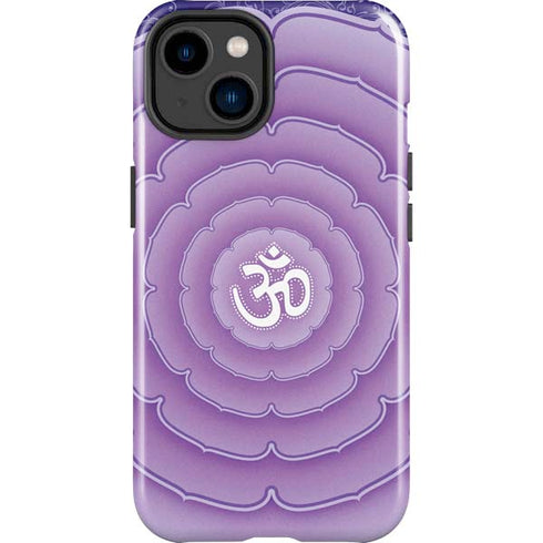 Sanskrit Purple iPhone 15 Plus Impact Case