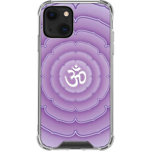 Sanskrit Purple iPhone 14 Plus Clear Case