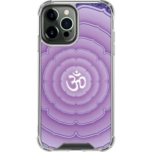 Sanskrit Purple iPhone 15 Pro Max Clear Case