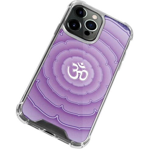 Sanskrit Purple iPhone 15 Pro Max Clear Case