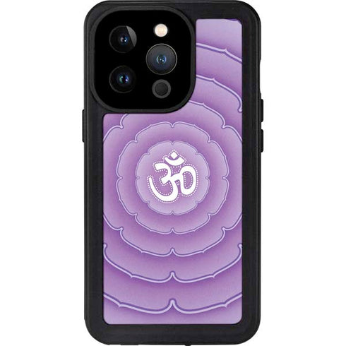 Sanskrit Purple iPhone 14 Pro Waterproof Case