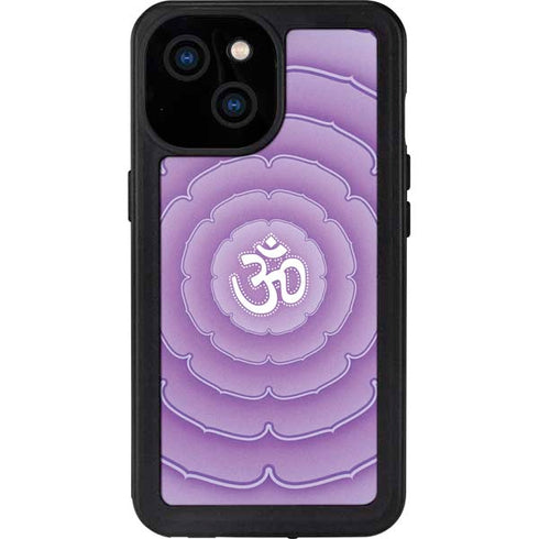 Sanskrit Purple iPhone 15 Waterproof Case