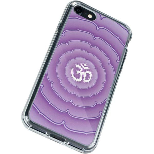 Sanskrit Purple iPhone SE (2nd & 3rd Gen) Clear Case