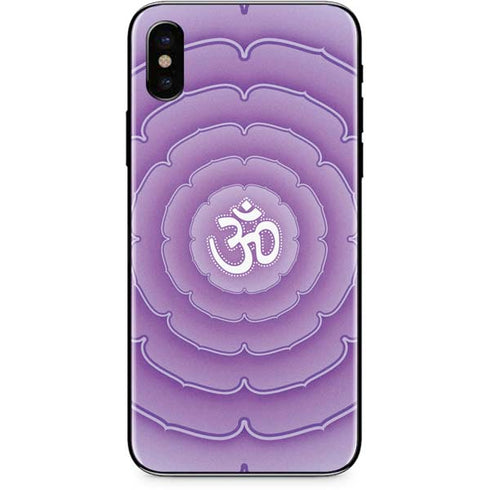 Sanskrit Purple iPhone X Skin
