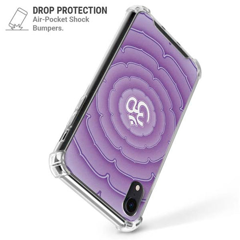 Sanskrit Purple iPhone XR Clear Case