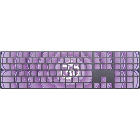 Sanskrit Purple Magic Keyboard with Numeric Keypad Skin