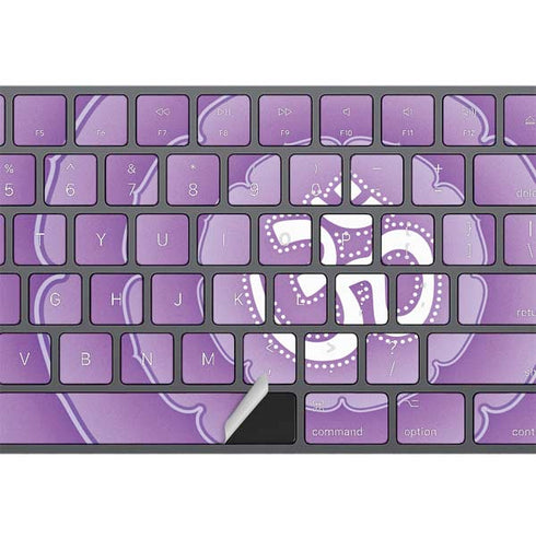 Sanskrit Purple Magic Keyboard with Numeric Keypad Skin