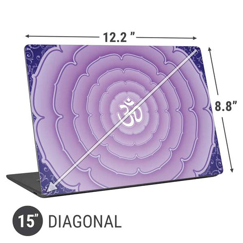 Sanskrit Purple Universal Laptop 15in (12.2 x 8.8in) Skin