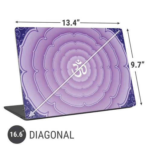 Sanskrit Purple Universal Laptop 16.6in (13.4 x 9.7in) Skin
