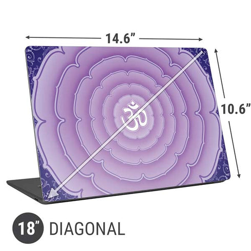 Sanskrit Purple Universal Laptop 18in (14.6 x 10.6in) Skin