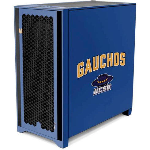 University of California-Santa Barbara Gauchos Corsair 4000D Tempered Glass Mid-Tower ATX Case Skin