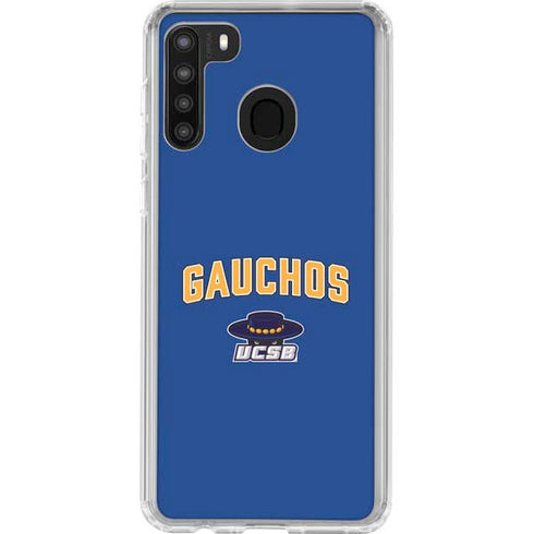 University of California-Santa Barbara Gauchos Galaxy A21 Clear Case