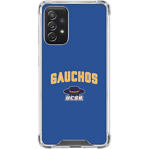 University of California-Santa Barbara Gauchos Galaxy A72 5G Clear Case