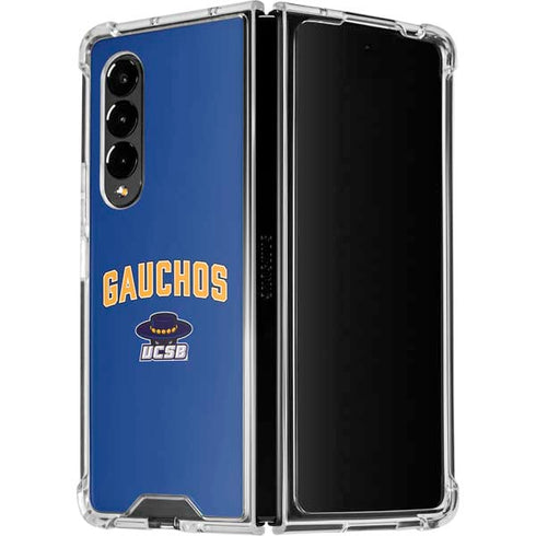 University of California-Santa Barbara Gauchos Galaxy Z Fold4 5G Clear Case