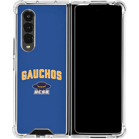 University of California-Santa Barbara Gauchos Galaxy Z Fold4 5G Clear Case