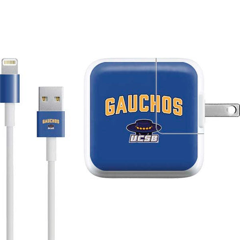 University of California-Santa Barbara Gauchos iPad Charger (10W USB) Skin