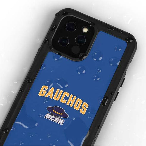 University of California-Santa Barbara Gauchos iPhone 12 Pro Max Waterproof Case