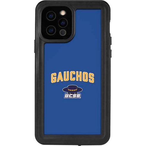 University of California-Santa Barbara Gauchos iPhone 12 Pro Waterproof Case