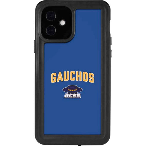 University of California-Santa Barbara Gauchos iPhone 12 Waterproof Case