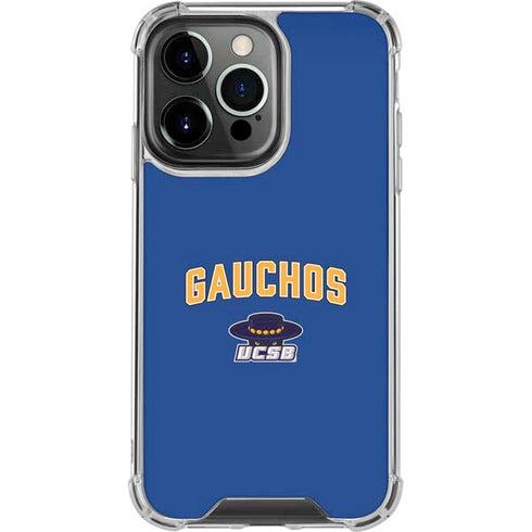 University of California-Santa Barbara Gauchos iPhone 14 Pro Clear Case
