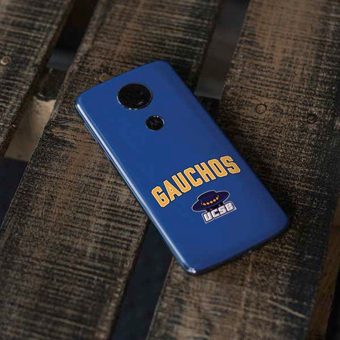 University of California-Santa Barbara Gauchos Moto E5 Plus Skin