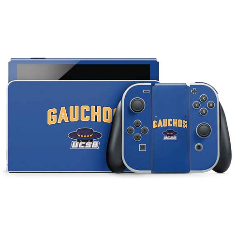 University of California-Santa Barbara Gauchos Nintendo Switch OLED (2021) Skin