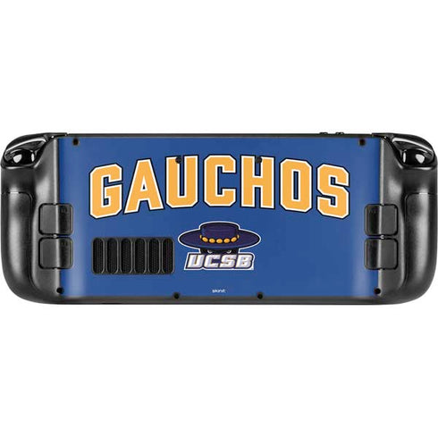 University of California-Santa Barbara Gauchos Steam Deck Handheld Gaming Computer Skin
