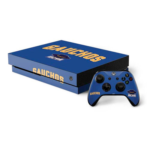 University of California-Santa Barbara Gauchos Xbox One X Bundle Skin