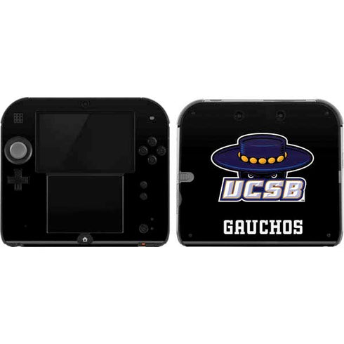 University of California-Santa Barbara UCSB Gauchos Black Nintendo 2DS Skin