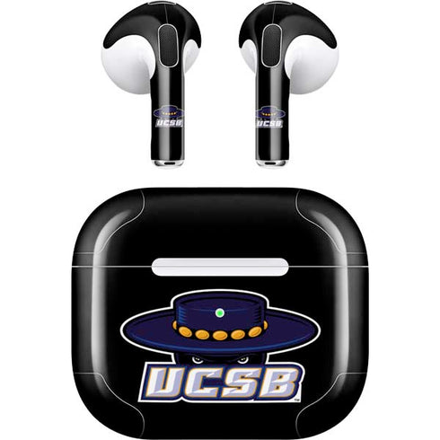 University of California-Santa Barbara UCSB Gauchos Black Apple AirPods (3rd Gen 2021) Skin
