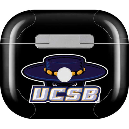 University of California-Santa Barbara UCSB Gauchos Black Apple AirPods (3rd Gen 2021) Skin