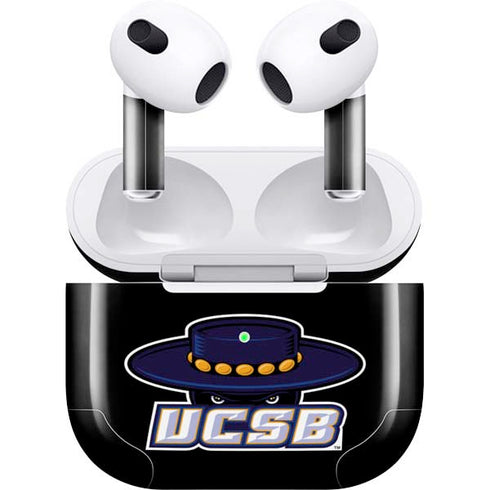 University of California-Santa Barbara UCSB Gauchos Black Apple AirPods (3rd Gen 2021) Skin