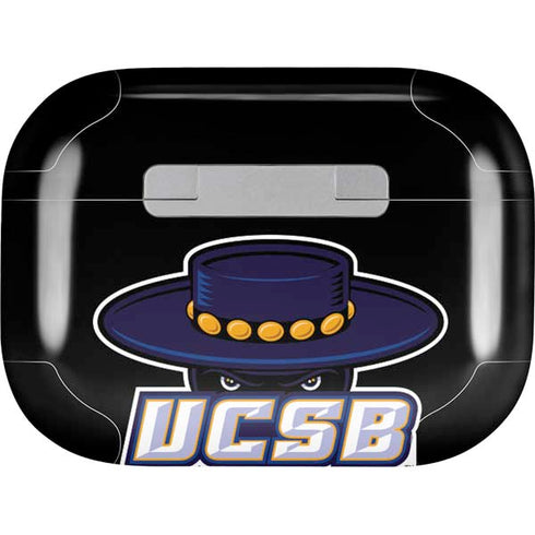 University of California-Santa Barbara UCSB Gauchos Black Apple AirPods Pro Skin