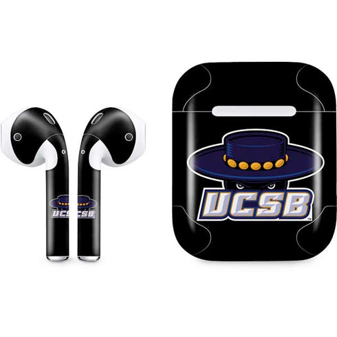 University of California-Santa Barbara UCSB Gauchos Black Apple AirPods Skin