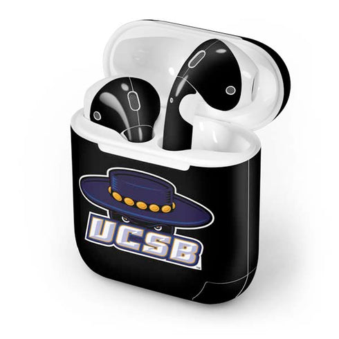 University of California-Santa Barbara UCSB Gauchos Black Apple AirPods Skin