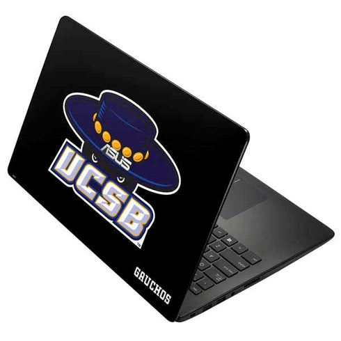 University of California-Santa Barbara UCSB Gauchos Black Asus X502CA 15.6 Skin