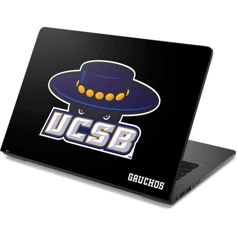 University of California-Santa Barbara UCSB Gauchos Black Dell Chromebook Skin