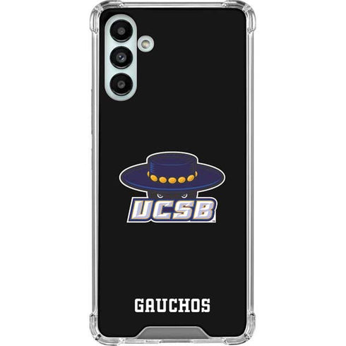University of California-Santa Barbara UCSB Gauchos Black Galaxy A13 5G Clear Case