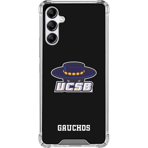 University of California-Santa Barbara UCSB Gauchos Black Galaxy A15 5G Clear Case
