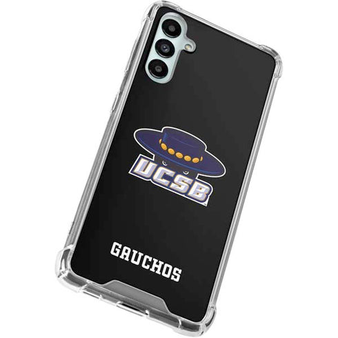 University of California-Santa Barbara UCSB Gauchos Black Galaxy A15 5G Clear Case