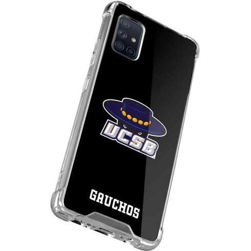 University of California-Santa Barbara UCSB Gauchos Black Galaxy A51 5G Clear Case