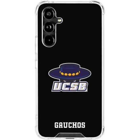 University of California-Santa Barbara UCSB Gauchos Black Galaxy A54 5G Clear Case