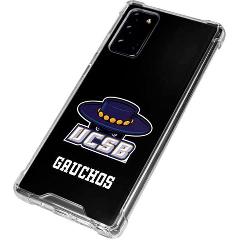 University of California-Santa Barbara UCSB Gauchos Black Galaxy Note20 5G Clear Case