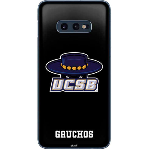 University of California-Santa Barbara UCSB Gauchos Black Galaxy S10e Skin