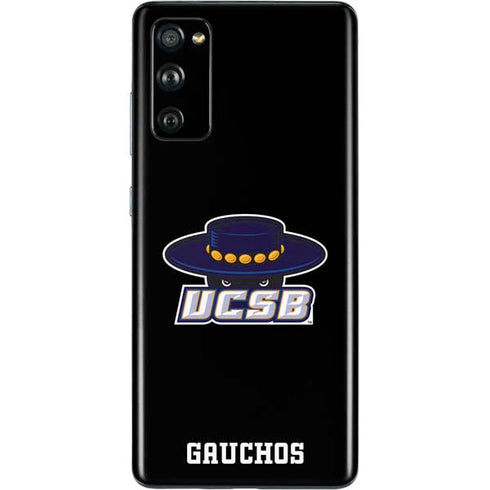 University of California-Santa Barbara UCSB Gauchos Black Galaxy S20 Fan Edition Skin