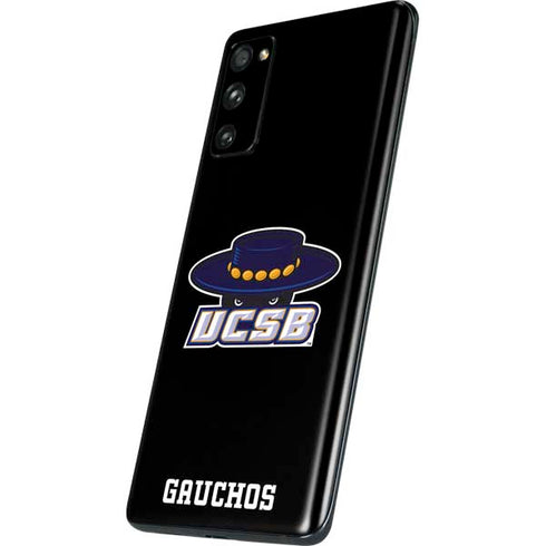 University of California-Santa Barbara UCSB Gauchos Black Galaxy S20 Fan Edition Skin