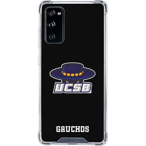 University of California-Santa Barbara UCSB Gauchos Black Galaxy S20 FE Clear Case